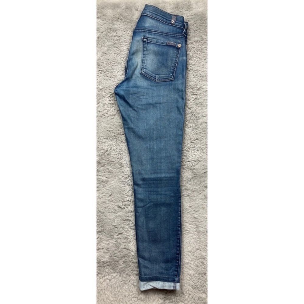 7 for all mankind the skinny medium wash jeans - Picture 4 of 6